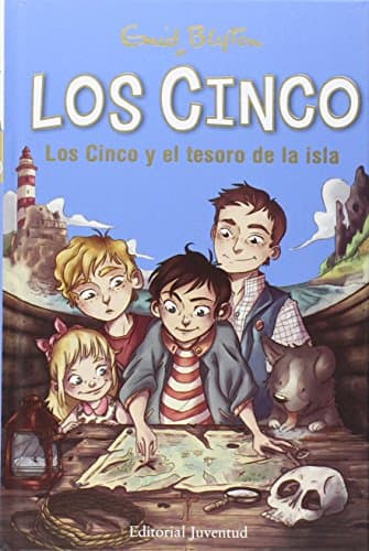 Portada de Los Cinco y el tesoro de la isla
