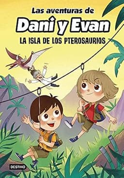 Portada de Las aventuras de Dani y Evan. La isla de los pterosaurios