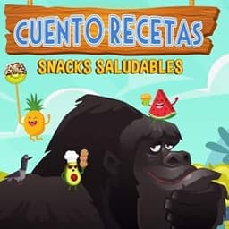Portada de Cuento-Recetas. Snacks saludables